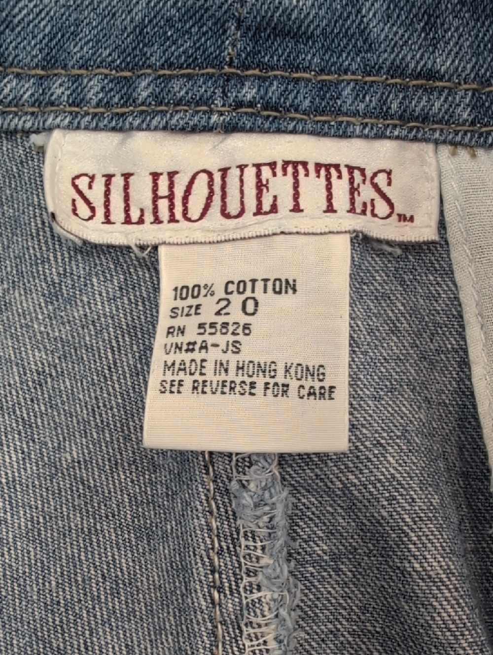 Vintage Silhouettes High Waist, Pleated, Cotton Denim, Baggy Shorts. Size 20. - Picture 13 of 13
